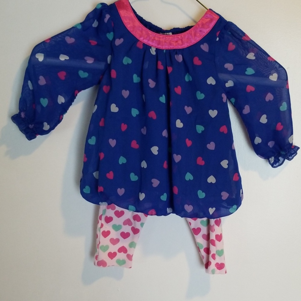 Cute heart pattern set